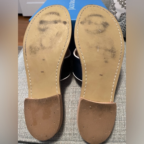 EUC JACK ROGERS Giselle Bow Sandal. Navy & White. Size 9 - Picture 10 of 10